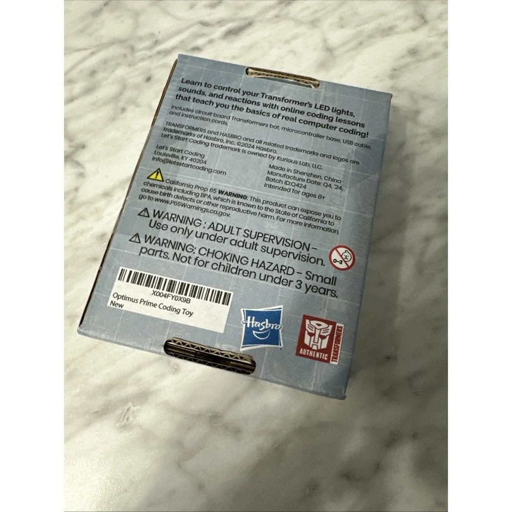 Optimus Prime  Coding Toy from‎ Let'S Start Coding for Kids 8+ to Learn NIB
